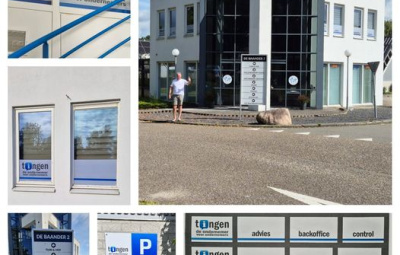 raamstickers en reclameborden voor tingen